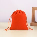 Short Plush drawstring pouch bag - 图片 9